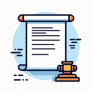 Abstract legal document icon representing terms and conditions